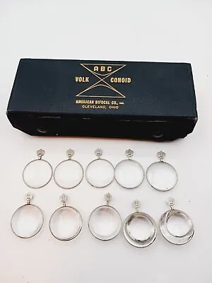 Vintage American Bifocal Co. ABC Volk Conoid Exam Lens Set In Original Case Rare • $175