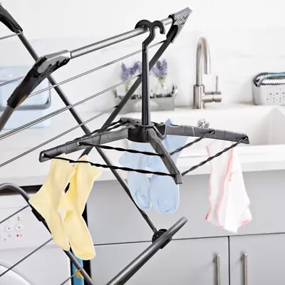 Minky Folding Sock & Smalls Airer Dryer With Washing Line Hook No Need For Pegs • £12.99