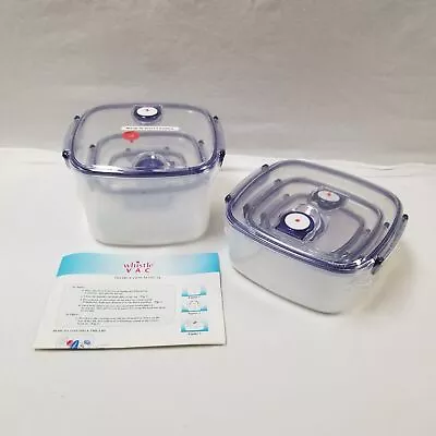 Lot Of 6 Whistle Vac Food Storage Containers Set Date Dial Indicator Touch • $12