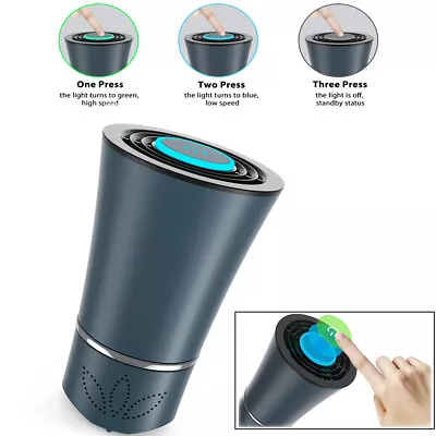 USB Car Air Purifier HEPA Ionizer Portable Mini Room OfficeAir Cleaner Freshener • $6.29