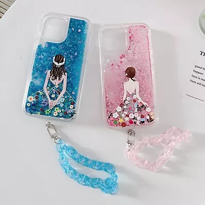 $9.89 • Buy For IPhone Samsung Bling Quicksand Wedding Dress Girl Soft Phone Case Cover Back