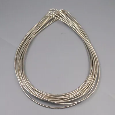 Pure S925 Sterling Silver Collar Woman Lucky Snake Choker Necklace • $14.14