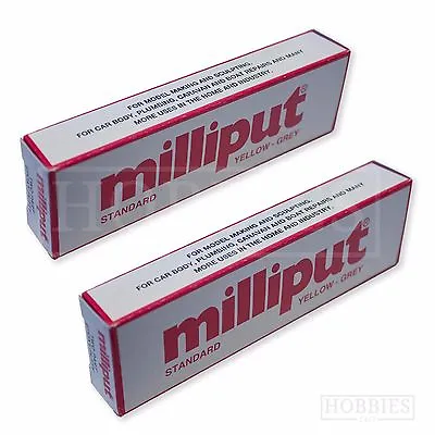 2 Packs Milliput Standard Terracotta Black White Model Repair Filler Epoxy Putty • £6.36