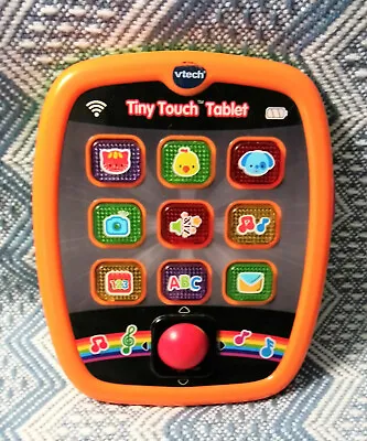 Vtech Tiny Touch Tablet Teaches Animals Music Numbers Letters Age 6-36M • $12.21