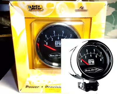 Autometer Traditional Chrome 3-3/4   RETRO PEDESTAL TACHOMETER Gauge 0-8000 RPM • $187.99