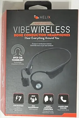 Helix Vibe Wireless Bone Conduction Headphones - Black • $10.75