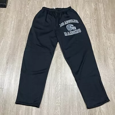 Raiders Sweatpants M Los Angeles Oakland Vegas NFL Gym Athletic Jogger Pants • $29.98