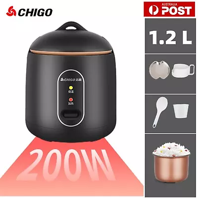 1.2L Electric Mini Rice Cooker Portable Household Cooking Pot Small Kitchen Kits • $64.39