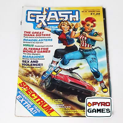 Crash Magazine - Issue 55 - August 1988 - Great Giana Sisters • £7.95