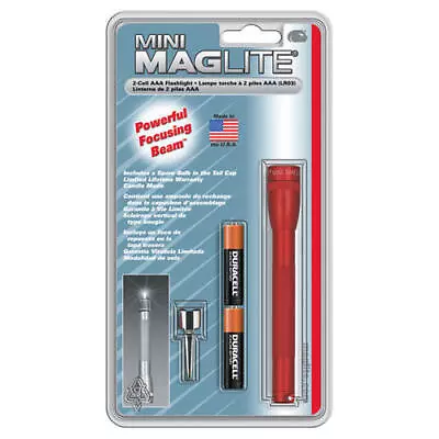 M3A036 Maglite Mini Mag 2x AAA Battery Body Red Flashlight Light • $18.51