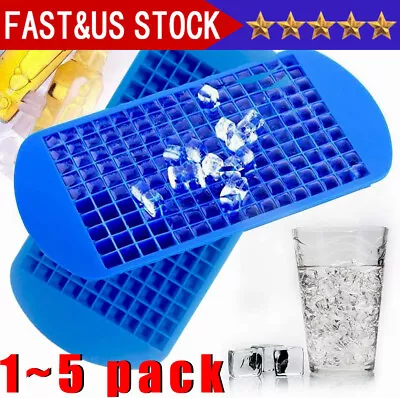 Ice Cube Maker Molds 160 Grids Mini Small Trays Silicone Bar Whiskey Cocktails • $18.49