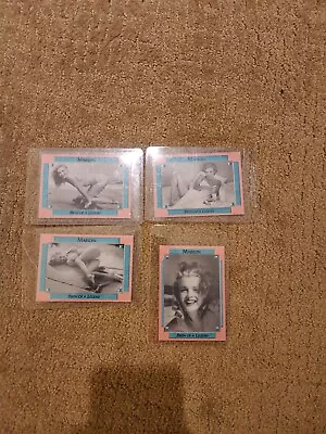 MARILYN MONROE Cards 4 Unique Pictures Both Front & Back Private Collection 1993 • $20