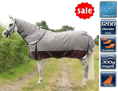 300G Heavy Weight Horse Turnout Rug With Detachable Neck 1200D DefenceX System • £86.50