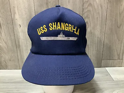 Navy USS Shangri-La CVA-38 Carrier SnapBack Hat Made In USA One Size • $9.80