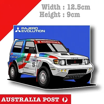 MITSUBISHI Pajero Off Road Rally Car Sticker • $7