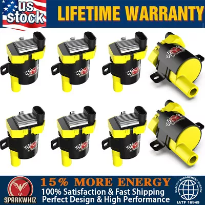 8 Ignition Coil Pack For Chevy Silverado 1500 2500 GMC 4.8L 5.3L 6.0L UF262 D585 • $89.95