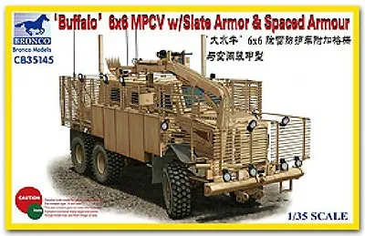 Bronco CB35145 1/35  Buffalo 6x6 MPCV W/Slate Armor&Spacad Armour • $68.39