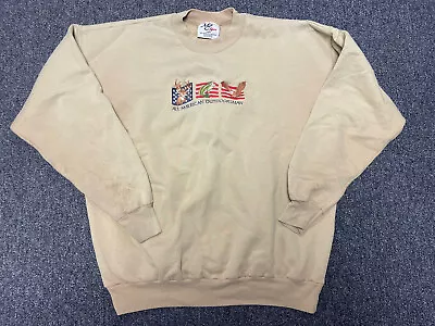 Vintage Deer Sweatshirt Mens XL Hunting Whitetail 90s USA Sweater • $22.99