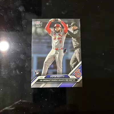 2024 Topps Now #26 Victor Scott II Collects 1st MLB Hit • $6.99