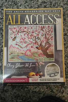 Anita Goodesign ALL ACCESS VIP Club MAY 2018  Embroidery Design CD & BOOK • $24.55