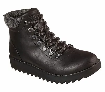 Skechers MOUNTAIN KISS Womens 113425/BBK Black Hiking Style Boots • $39.99