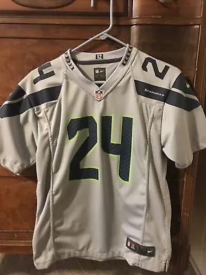 On Field NFL Seahawks Jersey #24 Lynch Youth Large(14/16) • $29