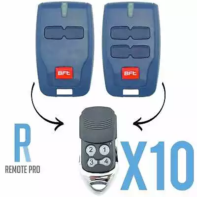 10 X To Suit BFT Mitto Compatible Garage/Gate Remote Type B RCB TX2/TX4/0678 • $94