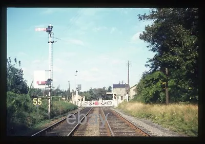 ORIGINAL Slide - View Of Histon Station & Crossing (closed 10.70) Cambridgeshire • £2.89