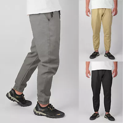 Men's Cargo Pants Slim Fit Stretch Golf Joggers Combat Hiking Work Trousers USA • $19.95