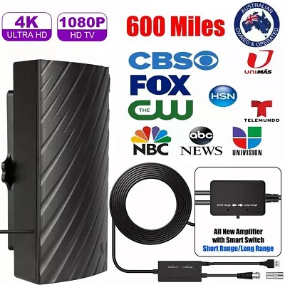 5600 Miles Digital TV Antenna HDTV Amplified 4K 1080P Waterproof Outdoor Indoor • $20.99