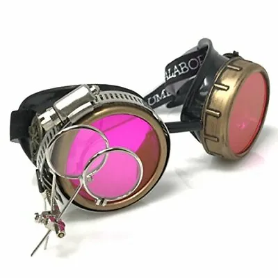 Steampunk Mad Scientist Costume Goggles Accessories Cosplay Goth Punk Mad Max • $19.99