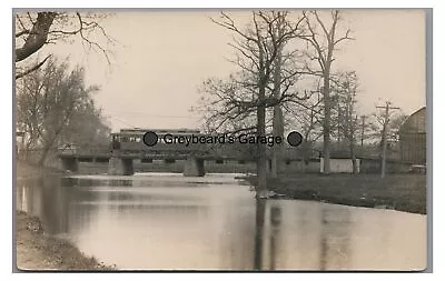 RPPC TROLLEY Tohickon Grove Park QUAKERTOWN PA Bucks County Real Photo Postcard • $149.99