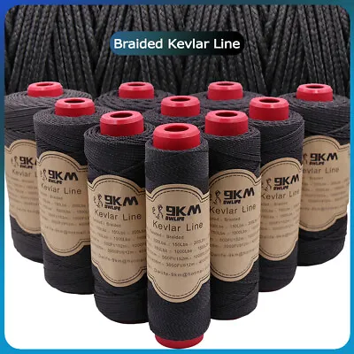 Black Braided Kevlar Line Kite Flying Line Fishing Assist Rope Made With Kevlar • $12.09