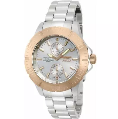 Invicta Pro Diver 14057 Men's Stainless Steel Rose Gold Tone Bezel 24 Hr Watch • $32.99