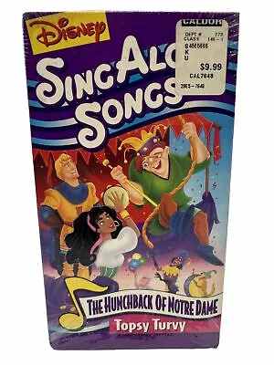 Sing Along Songs The Hunchback Of Notre Dame Topsy Turvy VHS Walt Disney SEALED • $18.90
