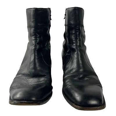 Vintage Bally Switzerland Continentals Camedo Chelsea Boots In Black Size 9.5 N • $41.99