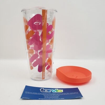 $39.95 • Buy Dunkin Donuts 2019 Tervis Travel Mug Tumbler 24oz Orange Made In USA - BRAND NEW