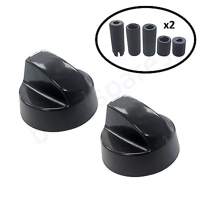 Two UNIVERSAL For DIPLOMAT Cooker Oven Hob Black Control Knob & Ten Adapters  • £7.78