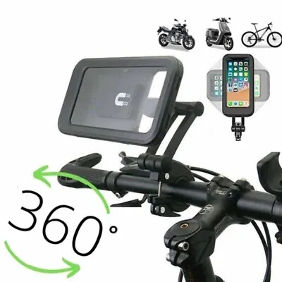 Waterproof Motorcycle Bicycle MTB Handlebar Phone Mount Bike Cell Phone Holder • £8.90