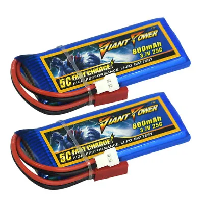 $15 • Buy 3.7V 1S 800mAh 25C LiPo Battery For Walkera RC V120D02S V120D02 V120D05M V120D01
