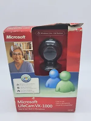 Microsoft LifeCam VX-1000 Web Cam Factory Sealed Brand New Damaged Box Camera • $11.99