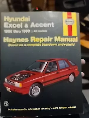 Haynes Hyundai Excel & Accent 1986-1998 Repair Manual 43015 Like New • $6.98