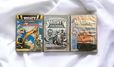 Lot Set 3 Mighty Machines DVDS Kids Mega Winter Blast Making Tracks • $6.99