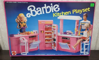 Vtg Barbie Kitchen Playset 1990 Mattel  Arco New In Box • $125