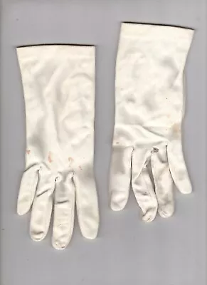 Women's Gloves Fabric White Medium Vintage 1950's • $3.65