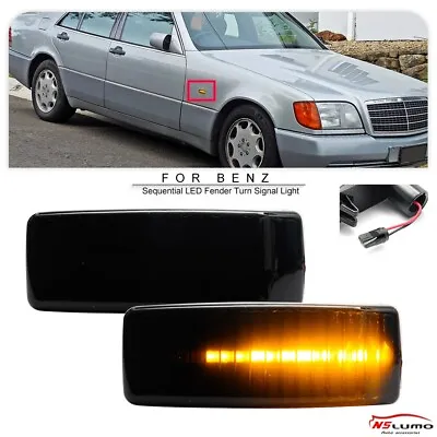 Sequential Fender LED Turn Signal Indicator Lights For Benz W201 W124 W202 R129 • $19.99