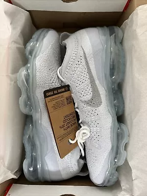 New Nike Air VaporMax 2023 Flyknit Pure Platinum • $180