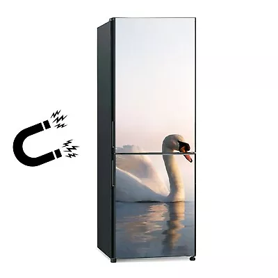 £61.95 • Buy Magnetic Sticker Fridge Freezer Magnet Art Beautiful Landscape With A Swan Bird