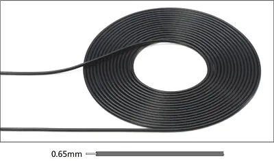 Tamiya Detail-Up Parts Series CABLE (0.65mm OUTER DIAMETER / BLACK) 12676 • $10.99