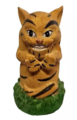 Rare Vtg. Alice In Wonderland Brown Cheshire Cat Resin Rook Chess Figurine • $6